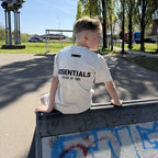 Fear of God Essentials Light Oatmeal Kids Summer Set