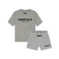 Fear of God Essentials Dark Oatmeal Kids Summer Set