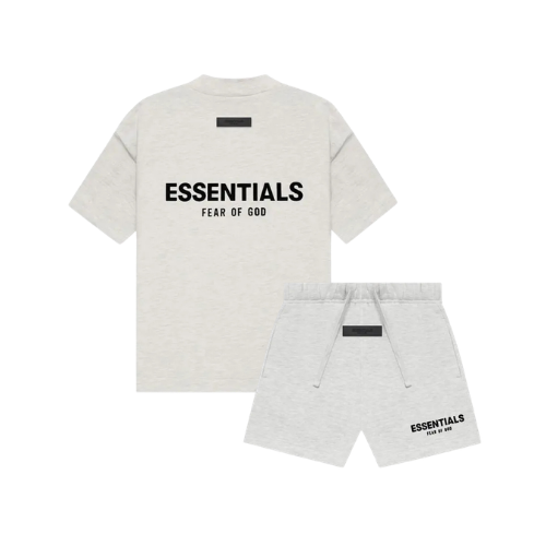 Fear of God Essentials Light Oatmeal Kids Summer Set