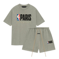 Fear of God Essentials NBA Paris Warm Heather Summer Set